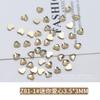 Nova broca de unhas de champanhe Venda por atacado vidro em forma de diamante plano especial Internet celebridade pequeno amor diamante gota de água decorações de unhas