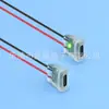 LN-03 Puerto C TIPO-C 2P conector hembra impermeable de inyección directa de presión puerto de carga transparente para teléfono móvil para uso en automóvil