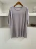Camiseta Feminina de Verão 2026 com Bordas Desfiadas, Manga Curta, Fina e Confortável, Respirável, Modelo Soltinho e Casual