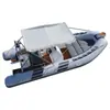 Barco inflável RIB480D em PRFV com fundo rígido, barco inflável espesso, barco de pesca, fabricante de Qingdao