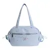 Bolsa de Ombro Grande Capacidade para Estudantes Mulheres 2026 Nova Cor Sólida Bolsa Transversal Estilosa Moda Bolsa Tote para o Dia a Dia Mulheres