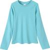 Otoño 230g Hilo de Spandex para Mujer Cintura Pellizcada Aspecto Adelgazante Cuello Redondo Camiseta Camiseta Interior Mangas Largas Casual Coreana