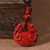 Colgante de Calabaza de Arena Dorada Púrpura Cinabrio para la Buena Suerte y la Prosperidad, Adecuado para Hombres y Mujeres en su Año Zodiacal, Al Por Mayor