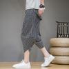 Pantalones Capri para Hombre a Cuadros Casuales Pantalones Estilo Chino Modernos Talla Grande Verano Pantalones Rábano para Sorber Pantalones Cortos de Pierna Ancha