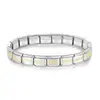 Corazón estampado con diamantes, personalizado, hecho a mano, único, italiano, DIY, accesorios para pulseras de acero inoxidable y joyería - abastecimiento