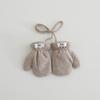 Guantes y Bufanda para Bebé Otoño e Invierno Estilo Coreano Color Sólido Manoplas con Felpa Interior Bufanda Cálida a Prueba de Viento para Exterior Infantil