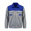 Roupa de trabalho para homens, de manga comprida, personalizável com logotipos impressos, adequada para fábricas de reparo automotivo, conjunto primavera/outono, durável e resistente a manchas