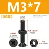 Tornillos de acero inoxidable 304 negros de cabeza avellanada en cruz juego de dos piezas tornillos de máquina de cabeza plana y tuercas M2M3M4M5M6M8