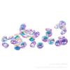 Agujero lateral de 8 mm taladro satélite platillo volador cuentas de cristal de cristal cuentas sueltas accesorios para joyería colgante para coche DIY color chapado flash