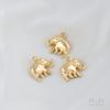 Retenção de Cor Forte Pingente Série Vida Marinha Banhado a Ouro 14K Golfinho Concha Estrela-do-mar Elefante Pingente Acessórios para Joias DIY