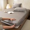 Clase a Algodón Puro Teñido en Hilo Jacquard de Doble Cara Juego de Sábanas de Tres Piezas Algodón Puro Ropa de Cama para Bebé Protector de Colchón