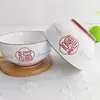 Vajilla Cerámica para Mesa de Hogar de Alta Calidad, Estilo Dibujo Animado Lindo, con Coloreado Bajo Esmalte a Alta Temperatura, Incluyendo Varios Tazones de Arroz y Platos