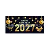 Amazon Cross 2027 Tela de Fondo de Año Nuevo Impresión HD Fuegos Artificiales Champaña Decoración de Festival de Nochevieja Tela de Fondo