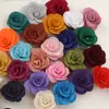 Decoración de Fiesta de Bodas Flores Gasa Coreana Rosa Flor Decorativa Accesorios Flor para Zapatos DIY Flor para Sombrero Joyería Floral Accesorios