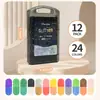 Bolígrafo de Brillantina Popular de Doble Punta de Amazon Marcador Luminoso Bolígrafo Fluorescente Pintura Tinta Brillo Luz de Estrella Bolígrafo de Brillantina