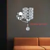 Luz de espejo de cristal simple moderna americana para dormitorio interior, de noche, tocador, gabinete, nueva lámpara de pared al por mayor