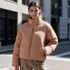 Ropa de Algodón para Mujer Europea y Americana Otoño e Invierno Casual Chaqueta de Algodón Cálida Chaqueta Acolchada de Algodón de Alta Calidad Top Ropa para Mujer Transfronteriza Amazon