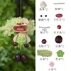 Sino de vento de casca de fruta semiacabado feito à mão, boneca de vagem, kit de material DIY, decoração de pingente, pingente de bolsa cultural e criativo de nicho, atacado