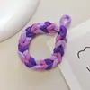 Faixa de Cabelo Colorida Feita à Mão, Prendedor de Cabelo, Elástico para Rabo de Cavalo Alto, Corda de Cabelo de Alto Valor para Instagram, Acessórios de Cabelo Femininos