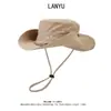 Sombrero para Hombre Sombrero de Sol de Verano Sombrero de Sol para Montañismo Pesca Sombrero de Sol para Exteriores Transpirable Sombrero con Protección Solar Sombrero para Ciclismo de Hombre Sombrero de Pescador