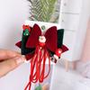 Pasador de Navidad con Lazo para Bebé Pasador para Flequillo de Niña Accesorios Navideños para Niña Pin de Astas para Niña