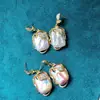 Aretes de Perla Barroca Natural Retro Versátiles para Mujer Forma Natural Aretes de Perla Barroca Ganchos para Oreja