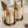 Dispensador de Copos Descartáveis para Uso Doméstico, Suporte de Copos de Papel para Mesa de Grande Capacidade, Suporte para Copos de Água, Rack para Colocar Copos de Café e Chá