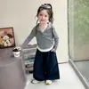 Traje para Niña 2026 Nuevo Elegante Ropa de Otoño para Niños Sudadera de Moda para Bebés y Niños Pequeños Conjunto Casual de Dos Piezas para Primavera y Otoño