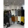OnlyHome VI+ Otoño Estilo Coreano Sencillo Temperamento Grueso Versátil Adelgazante Hombro Descubierto Manga Larga Tejido de Punto 99691
