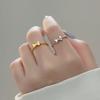 Anillo de Plata Pura S999 con Lazo de Princesa Fugitiva para Mujer, Lujo Ligero Sensación de Alta Gama, Anillo de Cola de Diseño Nicho al por Mayor