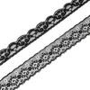 Accesorios de Encaje de 3-20 cm de Ancho Nuevos de Nylon Blanco y Negro Borlas para Ropa de Bebé Brocado Espesado Accesorios para el Cabello Material para Cinturones