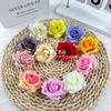 Arreglo de rosas de diamante simulado para boda, pinza para el cabello con forma de rosa de esquina, regalo de acompañamiento, material floral de fondo DIY