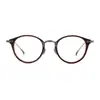 Armazón de Gafas Hecho a Mano Estilo Japonés de Titanio Puro Unisex Lo-102 Armazón Ovalado Retro de Acetato Bj Mismo Estilo de Armazón de Gafas