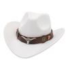 Chapéu Guoluo Xizang estilo Xizang chapéu de cowboy ocidental acessórios cabeça de vaca chapéu de feltro estilo étnico chapéus masculinos e femininos