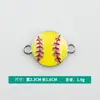 Al por mayor Versión Coreana Creativo Colgante Doble Patrón de Pelota Deportiva Gota de Aceite Aleación Collar Pulsera Colgante Joyería Accesorios DIY