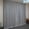 Fundo Novo Personalizado Gaze Seda Leite Cortina Elástica Decoração de Cortina Tecido Base para Casamento Layout de Cena