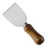 Cuchillo y tenedor de queso de acero inoxidable en stock, herramientas de repostería doméstica, cuchillo para pan, mango de madera de acacia, cuchillo para queso crema