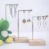 Brincos de três peças novos de fábrica suporte de exibição de joias de pino atacado criativo metal brincos suporte de joias