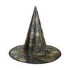 Sombrero de Halloween sombrero de bruja brillante decoración de fiesta sombrero de bruja de telaraña sombrero de bruja negro bronceado de calabaza
