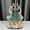 Estátua de Mármore Branco da Imperatriz Raposa de Nove Caudas, Estátua da Raposa Espiritual de Nove Caudas, Estátua da Raposa de Nove Caudas como Montaria, Figura Real Grande de 1,08m