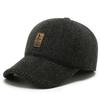 Sombrero gorro de otoño e invierno para hombre protección para las orejas sombrero de lana ganó la licitación a prueba de frío engrosado cálido para exteriores gorra de béisbol para mediana edad