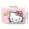 Adesivo para Cartão de Crédito Sanrio Desenho Animado Cartão de Ônibus Cartão de Metrô Cartão de Refeição Cartão Bancário Adesivo Móvel Impermeável Adesivo