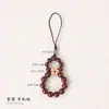 Cadena para Teléfono de Boj y Sándalo de 6/8mm, Correa para Teléfono de Sándalo, Colgante de Palosanto/Ébano/Sándalo Verde/Sándalo Dorado