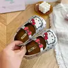 Sapatos de Princesa para Crianças Laço Solado Macio Sapato Único Estilo Sapatos de Couro para Meninas Primavera e Outono Bolinhas Sapatos Infantis Retrô Desenho Animado Prata