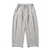 Pantalones Casuales Delgados de Verano 2026 con Caída Relajada, Pantalones de Pierna Recta para Hombre, Pantalones Anchos Versátiles con Cordón Vintage Modernos