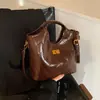 Cesta de Mano Retro Transfronteriza Cubo Bolso Bolso de Mujer 2026 Nuevo Otoño Invierno Casual Versátil Bolso de Hombro Cruzado