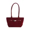 Bolso Tote de Tendencia Nicho Versión Coreana para Mujer Otoño 2025 Nuevo Bolso Cubo de Moda Gran Capacidad Bolso de Hombro Único