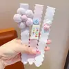 Adesivos Mágicos de Flores Infantis para Arrumar o Cabelo de Bebê, Presilhas de Cabelo Doces de Desenho Animado, Adesivos Fofos de Franja Sem Marcas