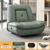 Sillón sofá individual, sofá cápsula espacial, sofá reclinable eléctrico giratorio para sala de estar, mecedora multifuncional de cuero WY