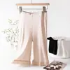 Leggings de seda de amoreira, calcinha de seda antibacteriana, saia, calças anti-luz, leggings de três pontos, calças de segurança de seda, pijamas